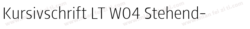 Kursivschrift LT W04 Stehend字体转换